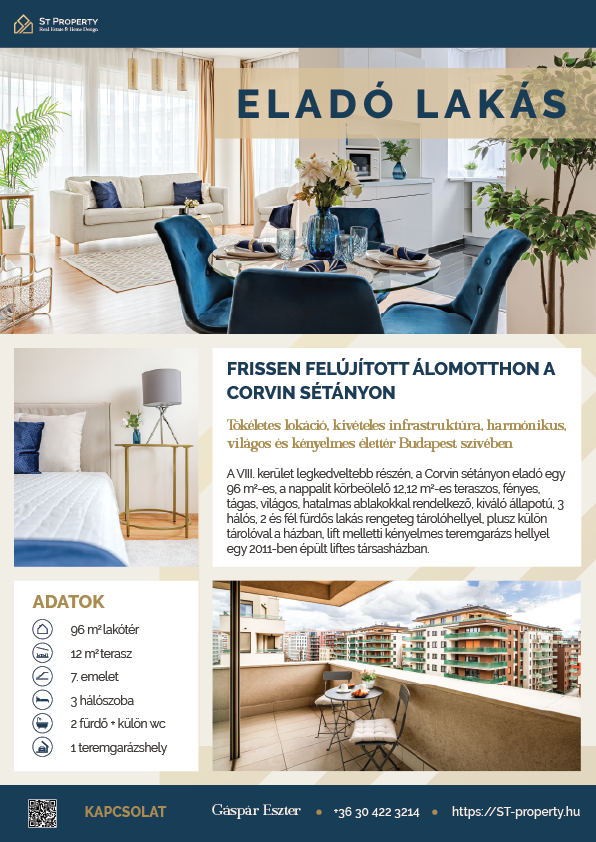 Eladó lakás Corvin sétány ST-property